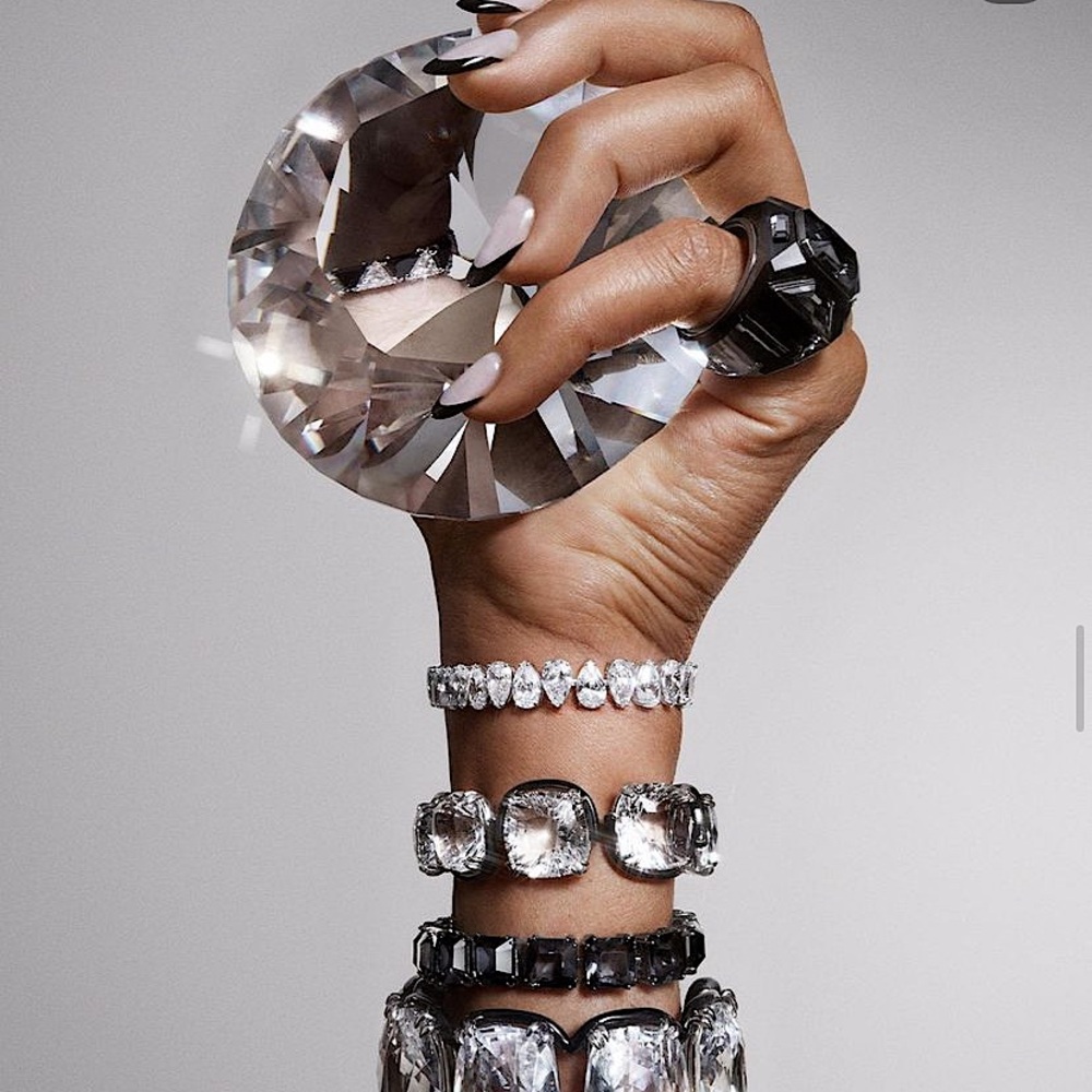 Swarovski “Harmonia” Cushion Cut Crystal Flex Bracelet - Picture 15 of 17